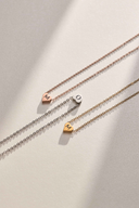 Personalized Heart Necklace - Custom Engraved Initial Pendant