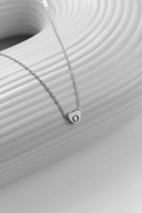 Personalized Heart Necklace - Custom Engraved Initial Pendant