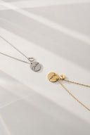 Personalized Name & Initial Disc Necklace