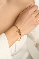 Personalized Letter Birthstone Bracelet
