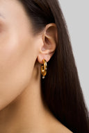 Chunky Gold-Tone Hoop Earrings