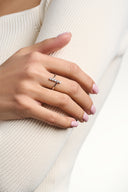 Sterling Silver CZ Scatter Ring