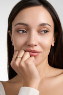 Dainty CZ Heart Promise Ring