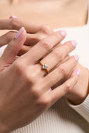 Dainty CZ Heart Promise Ring