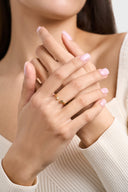 Birthstone Ring - Dainty Minimalist Stacking Gemstone Ring for Women