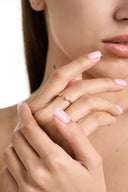 Birthstone Ring - Dainty Minimalist Stacking Gemstone Ring for Women