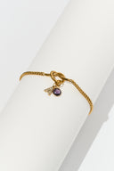 Personalized Letter Birthstone Necklace