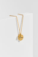 Personalized Name & Initial Disc Necklace