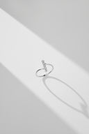 Sterling Silver CZ Scatter Ring