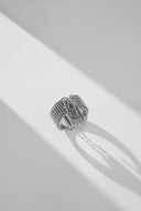 Beaded Fringe Statement Ring
