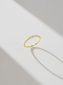 Minimalist CZ Flower Band for Women, Thin Stacking Ring, Dainty Statement Accessory, Elegant Birthday Present, Fashion Trend 2026