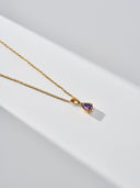 Custom Birthstone Crystal Charm Necklace