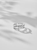 Crystal Ring for Women, Minimalist Band Ring, Everyday Jewelry, Birthday Gift for Her, Gift for Mom