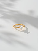 Dainty CZ Heart Promise Ring