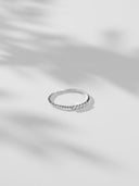 Minimalist CZ Flower Band for Women, Thin Stacking Ring, Dainty Statement Accessory, Elegant Birthday Present, Fashion Trend 2026