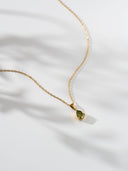 Custom Birthstone Crystal Charm Necklace