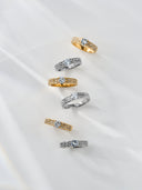Elegant Pavé Crystal Ring