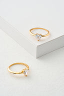 Dainty CZ Heart Promise Ring