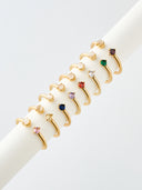 Birthstone Ring - Dainty Minimalist Stacking Gemstone Ring for Women