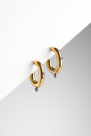Chunky Gold-Tone Hoop Earrings