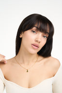 Custom Birthstone Crystal Charm Necklace