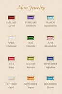 Birthstone Bracelet - Delicate Chain Bracelet with Crystal Birthstone Charm